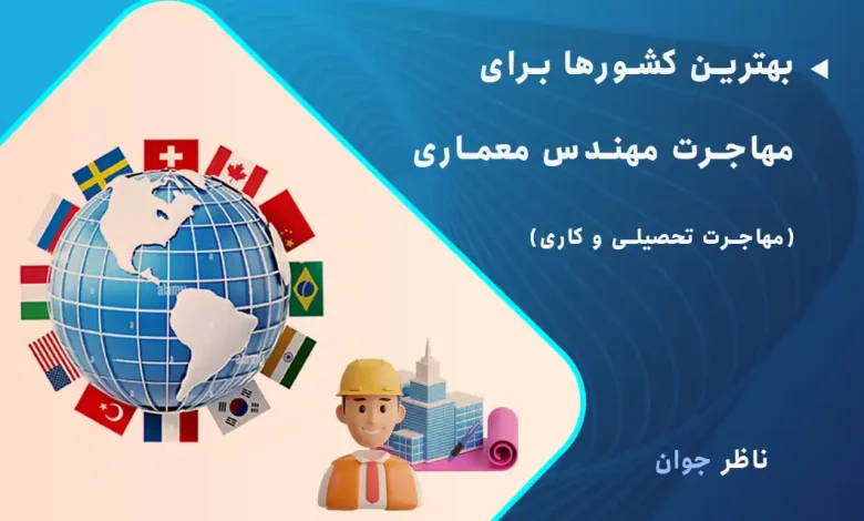 بهترین کشورها برای مهاجرت مهندس معماری (مهاجرت تحصیلی و کاری)