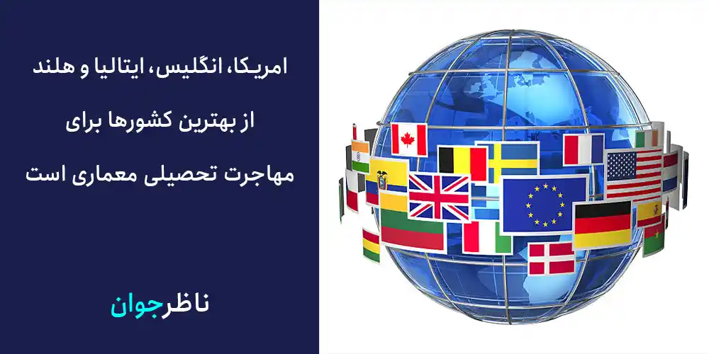امریکا، انگلیس، ایتالیا و هلند از بهترین کشورها برای مهاجرت تحصیلی معماری است